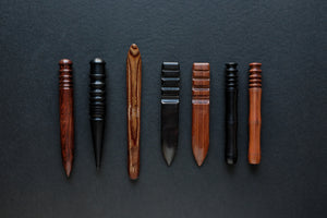 leather craft burnisher cocobolo ebony wood