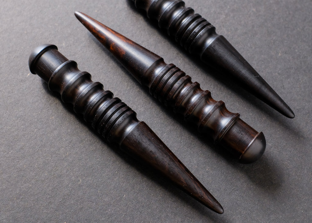 6 Styles Leather Burnisher Bits Black Ebony Wood Leather - Temu